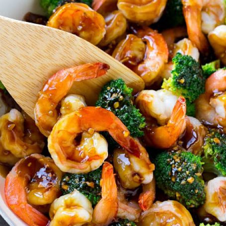 Honey Garlic Shrimp and Broccoli